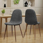 Elegant Dining Chair Set With Fabric Upholstery