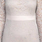 Adrianna Papell - Embellished Keyhole Lace Dress