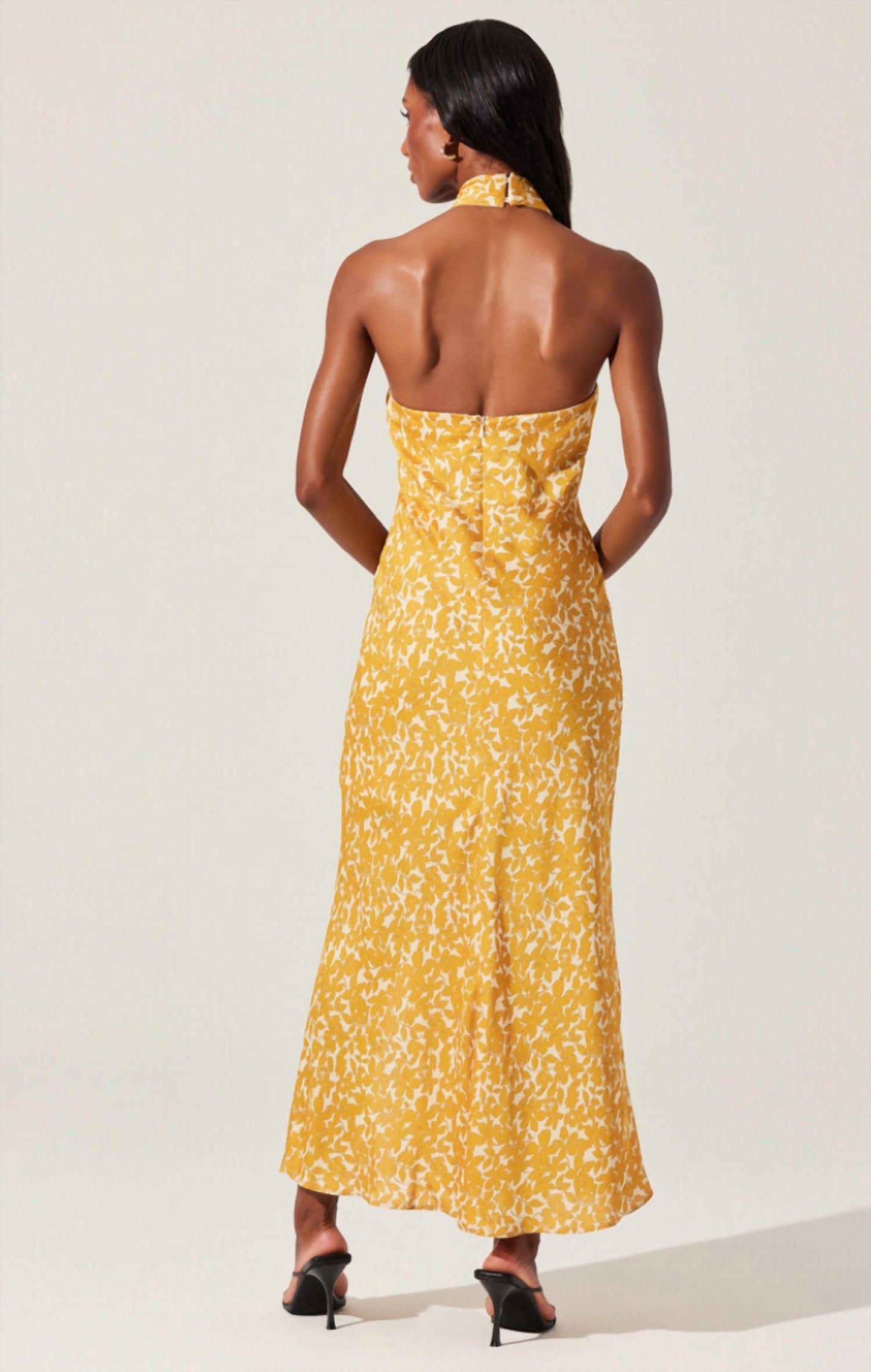 Astr - Marissa Halter Neck Midi Dress