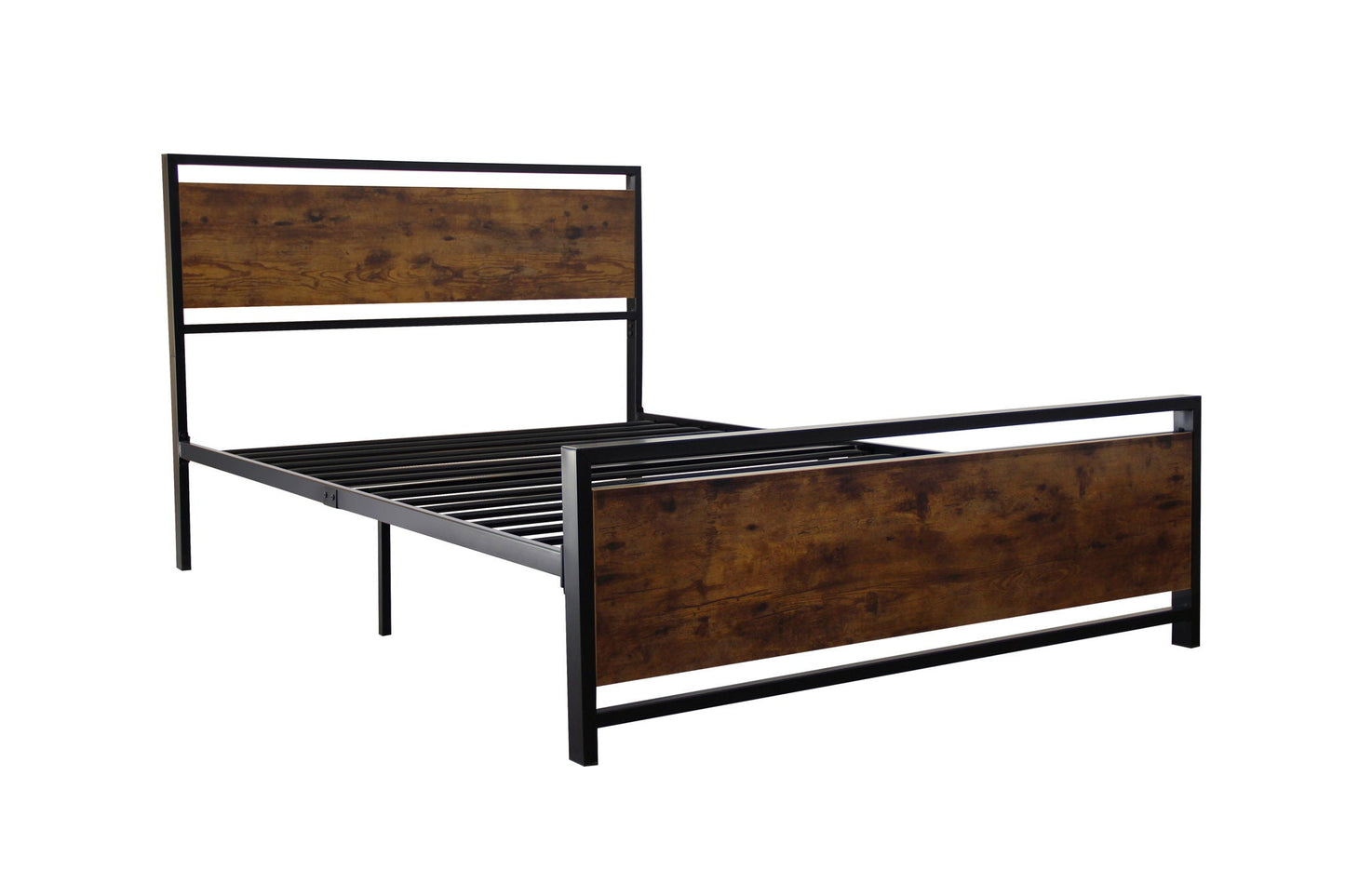 Twin Size Metal Bed Frame, Modern Style and Comfort - Black