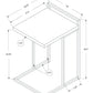 C-Shaped Accent Table, Contemporary & Modern