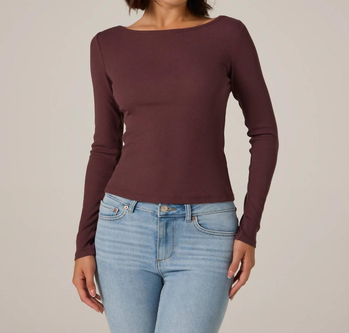 7Diamonds - Modal Ribbed Boatneck Top