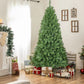 8ft Full & Lush Artificial Christmas Tree – 1430 Tips, Memory Wire, Hinged, Green