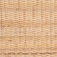 Console Table with One Shelf in Natural Rattan and Wood