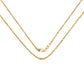 14K Yellow Gold 18inch 1.5mm Lite Rope Chain with Lobster Clasp