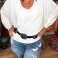 Zenana - Cala Drop Shoulder Sweater