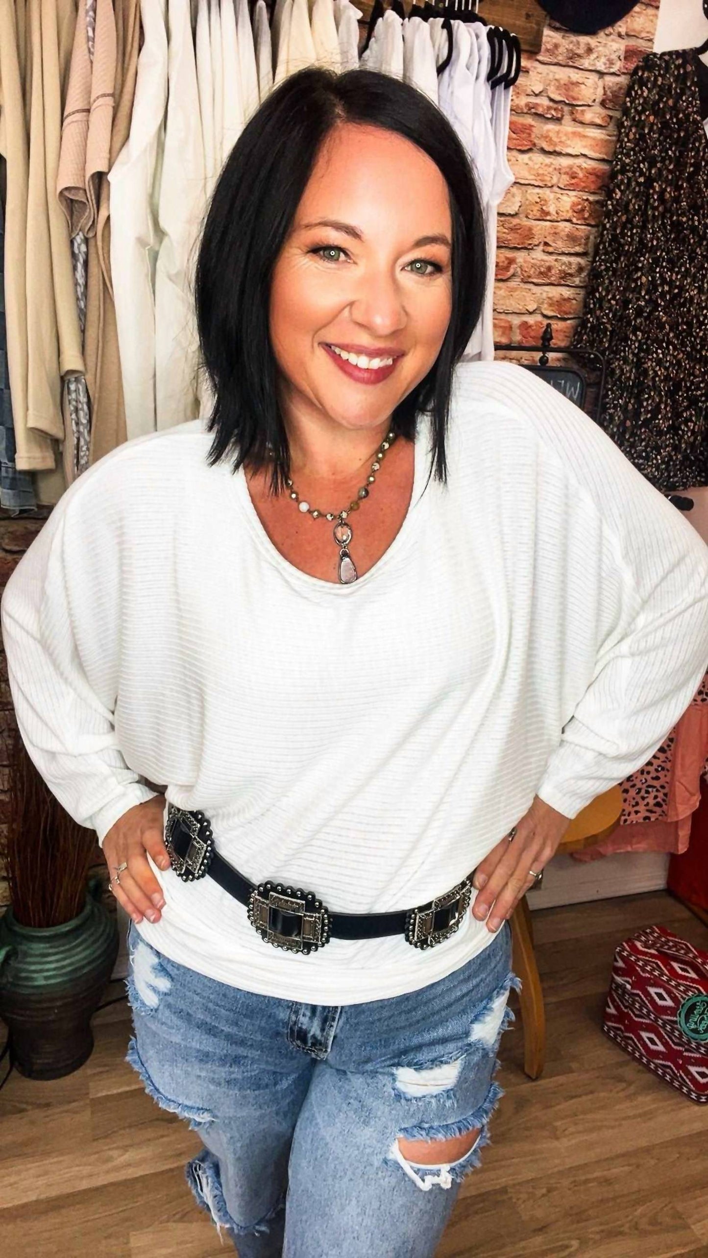 Zenana - Cala Drop Shoulder Sweater