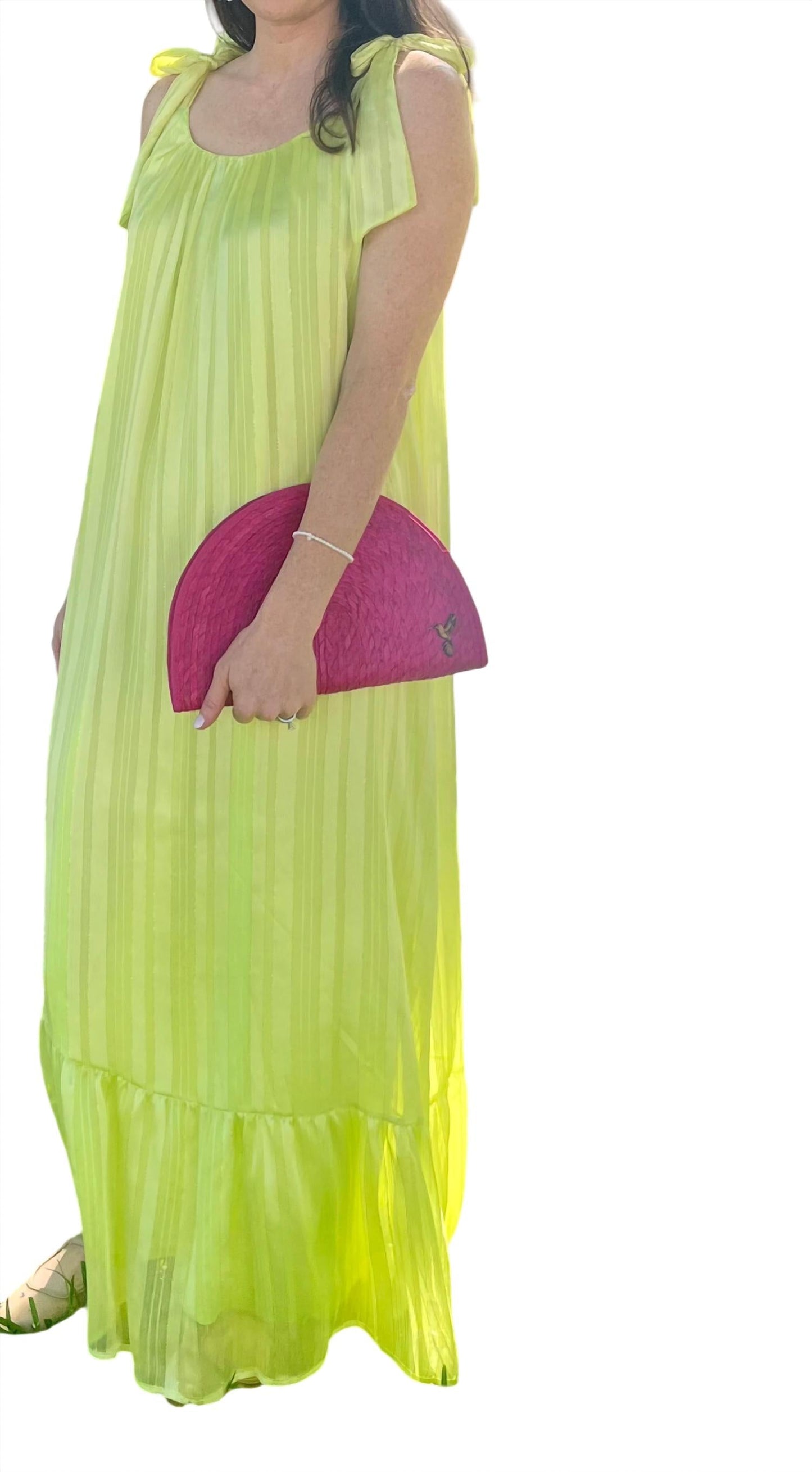 Adrienne - Tie Sleeve Maxi Dress