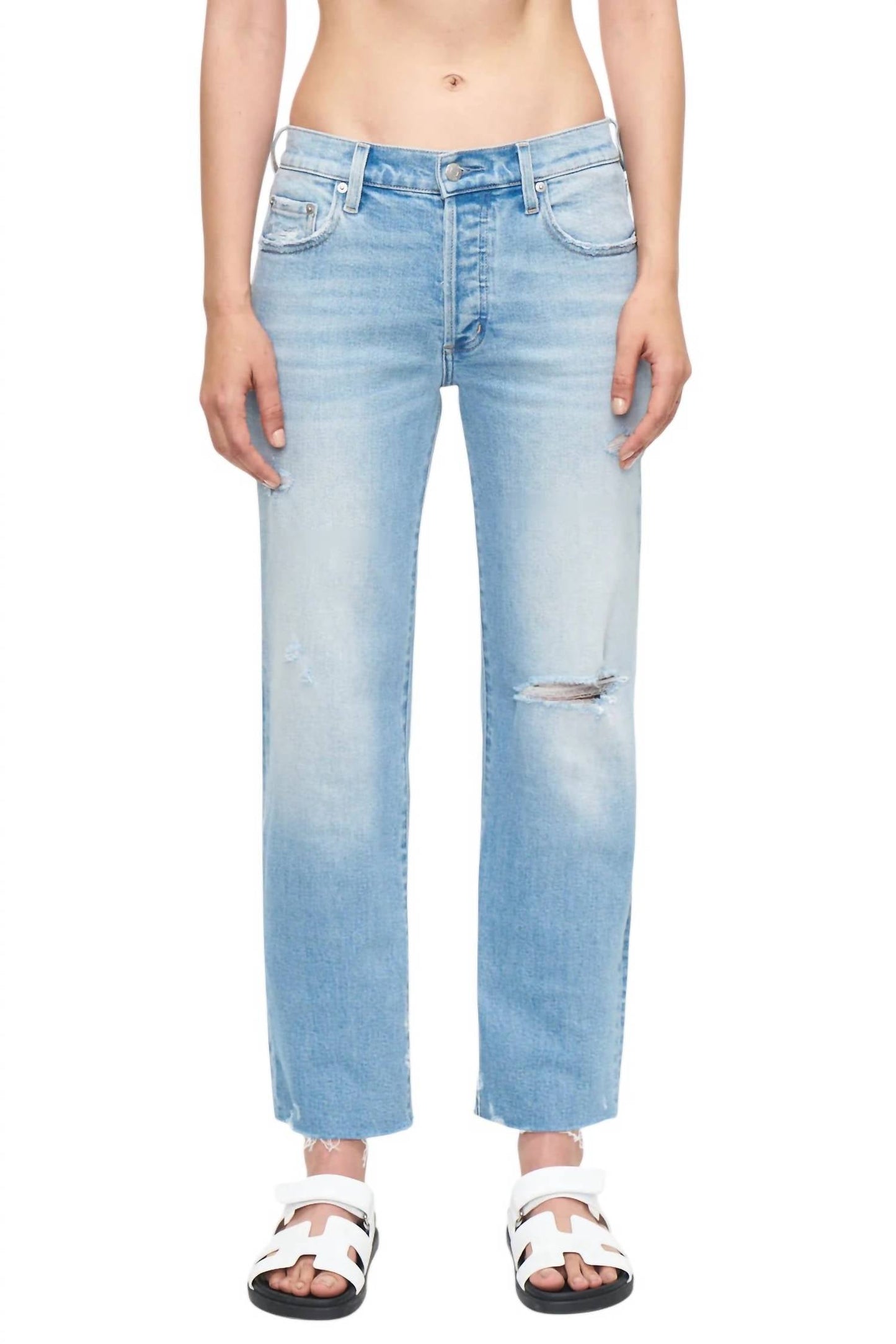 Pistola - MAYA MID RISE EASY STRAIGHT ANKLE JEANS