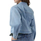 Risen - Balloon Sleeve Denim Jacket