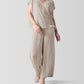 Eileen Fisher - Crushed Velvet V-neck Square Top