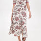 Sea - Cassandra Print Ruched Short Sleeve Dress