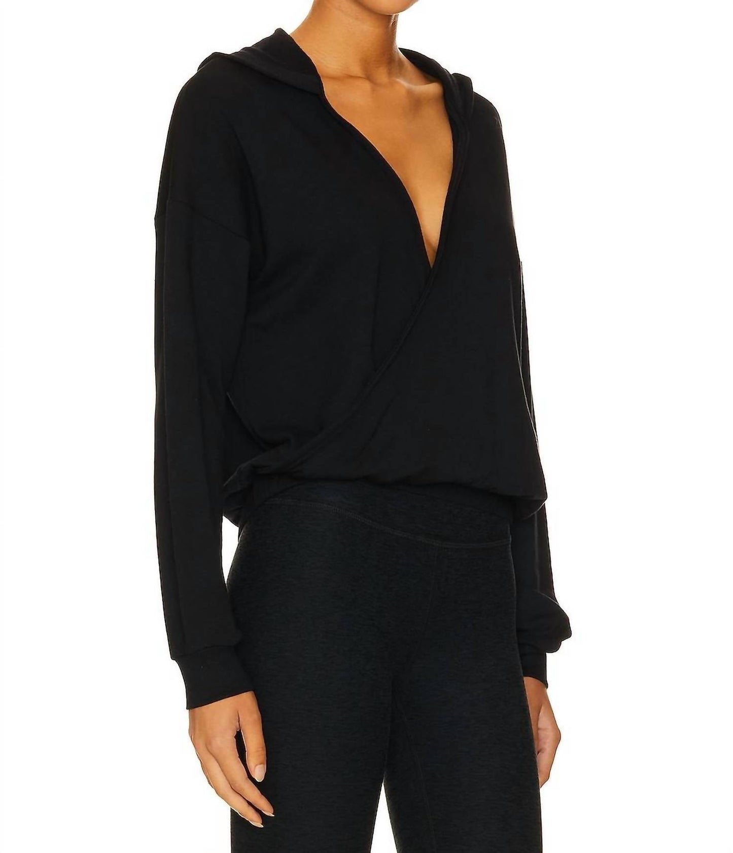 Beyond Yoga - Cross Your Heart Pullover Sweater