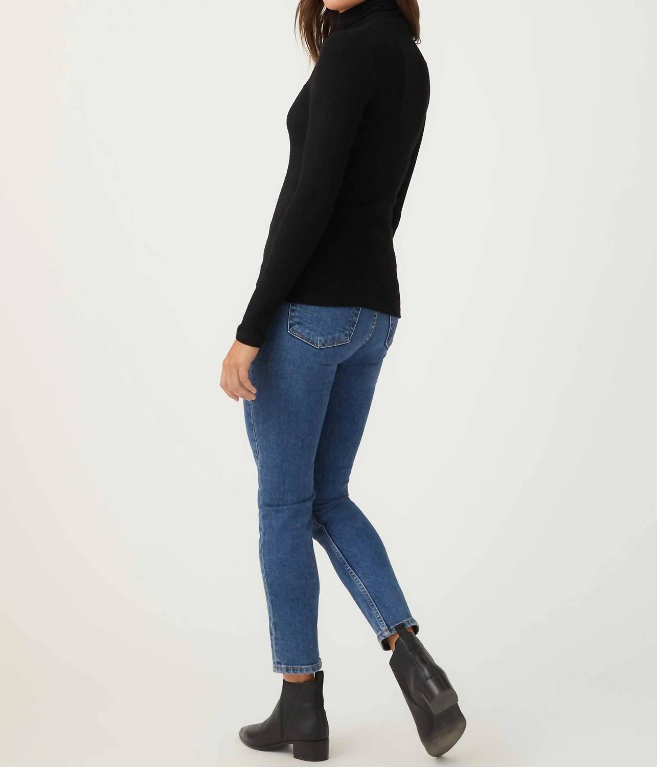 Fifteen Twenty - Long Sleeve Ribbed Turtleneck Sweater
