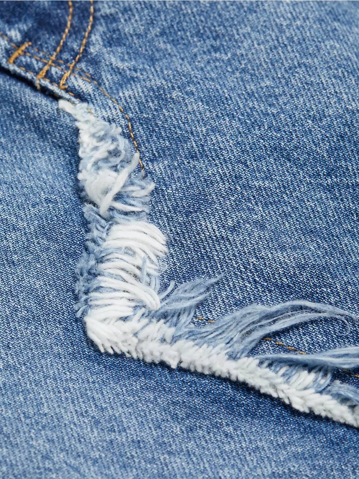 Frame - Deconstructed Denim Midi Skirt