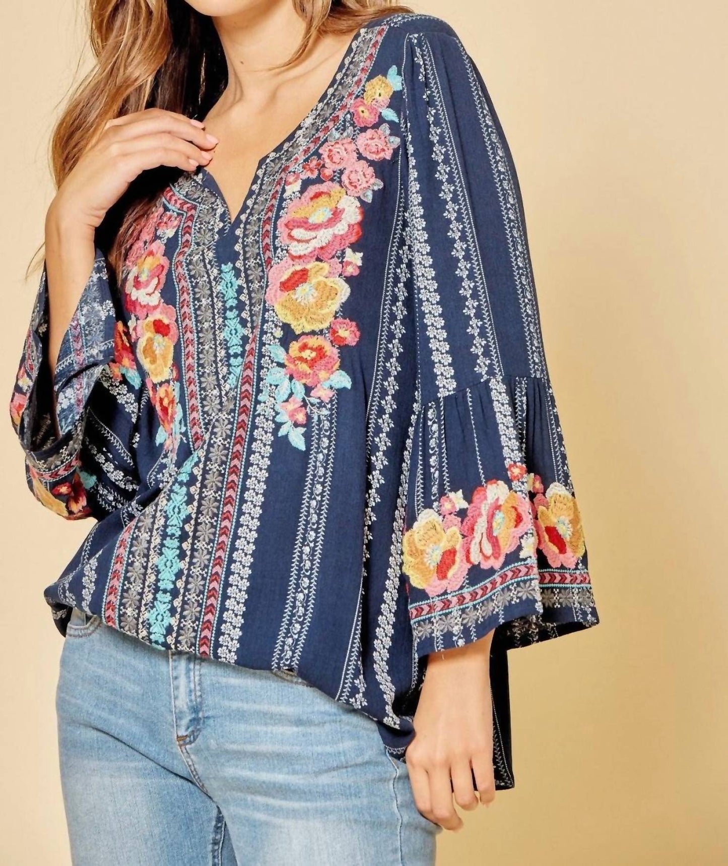 Andree By Unit - South Beach Embroidered Top