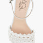 Agl - Women's Crochet Leather Block Heel Sandals