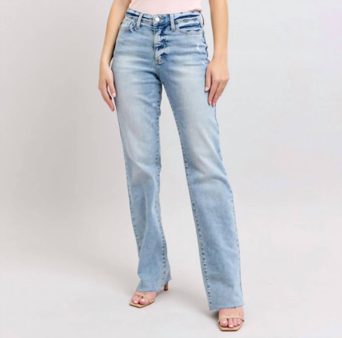 Judy Blue - High-rise Light Wash Dad Jeans