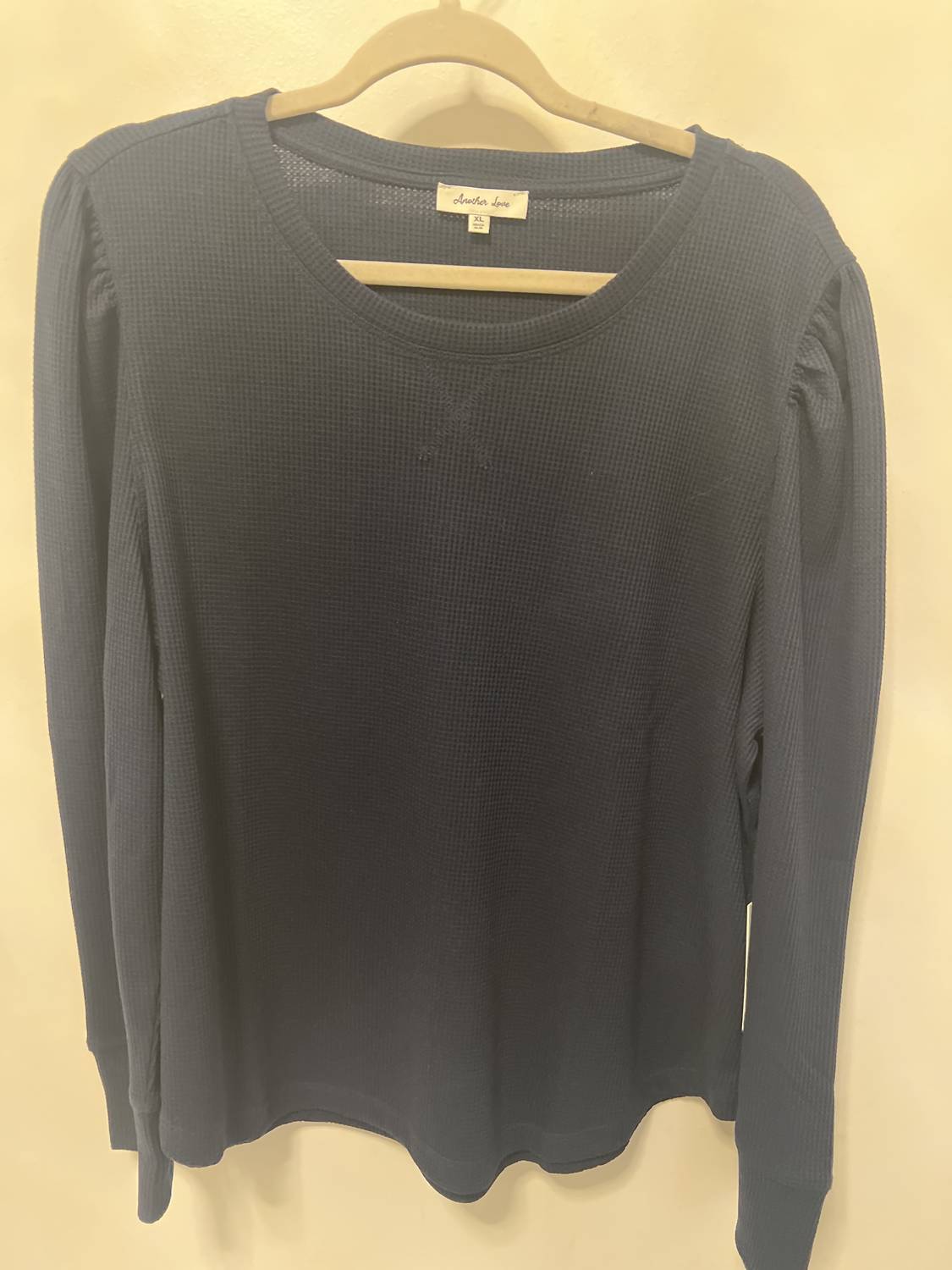 Another Love - Long Sleeve Waffle Knit Top