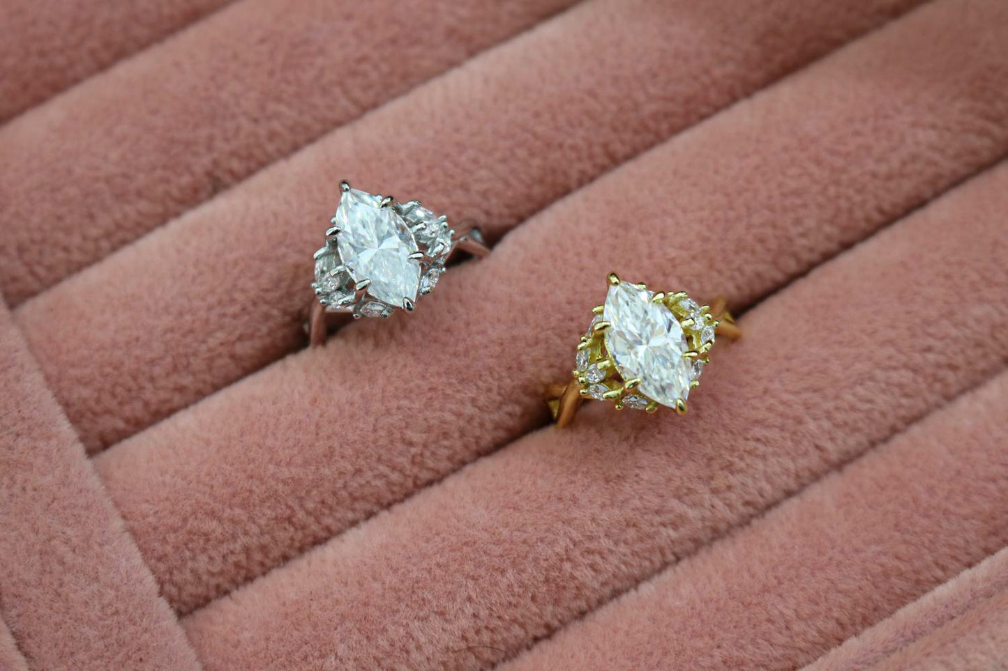 Allyanna Gifts - Women's Marquise Moissanite Cluster Ring