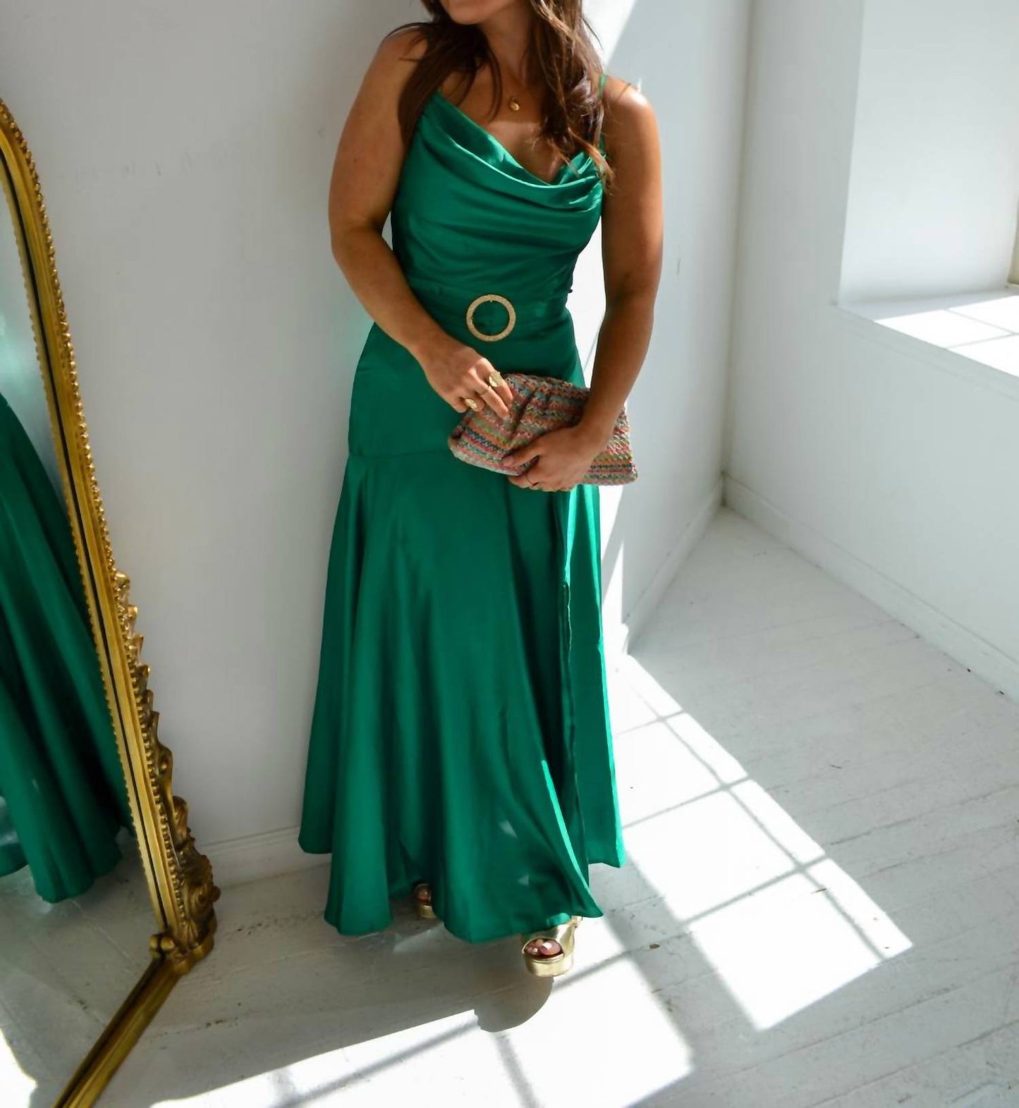 Bronx And Banco - Bailey Satin Maxi Dress