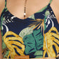 She + Sky - Cami Woven Tropical Print Jumpsuit