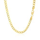 4.4mm 10k पीला सोना कर्ब चेन