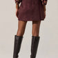 Astr - Laudine Faux Suede Mini Skirt