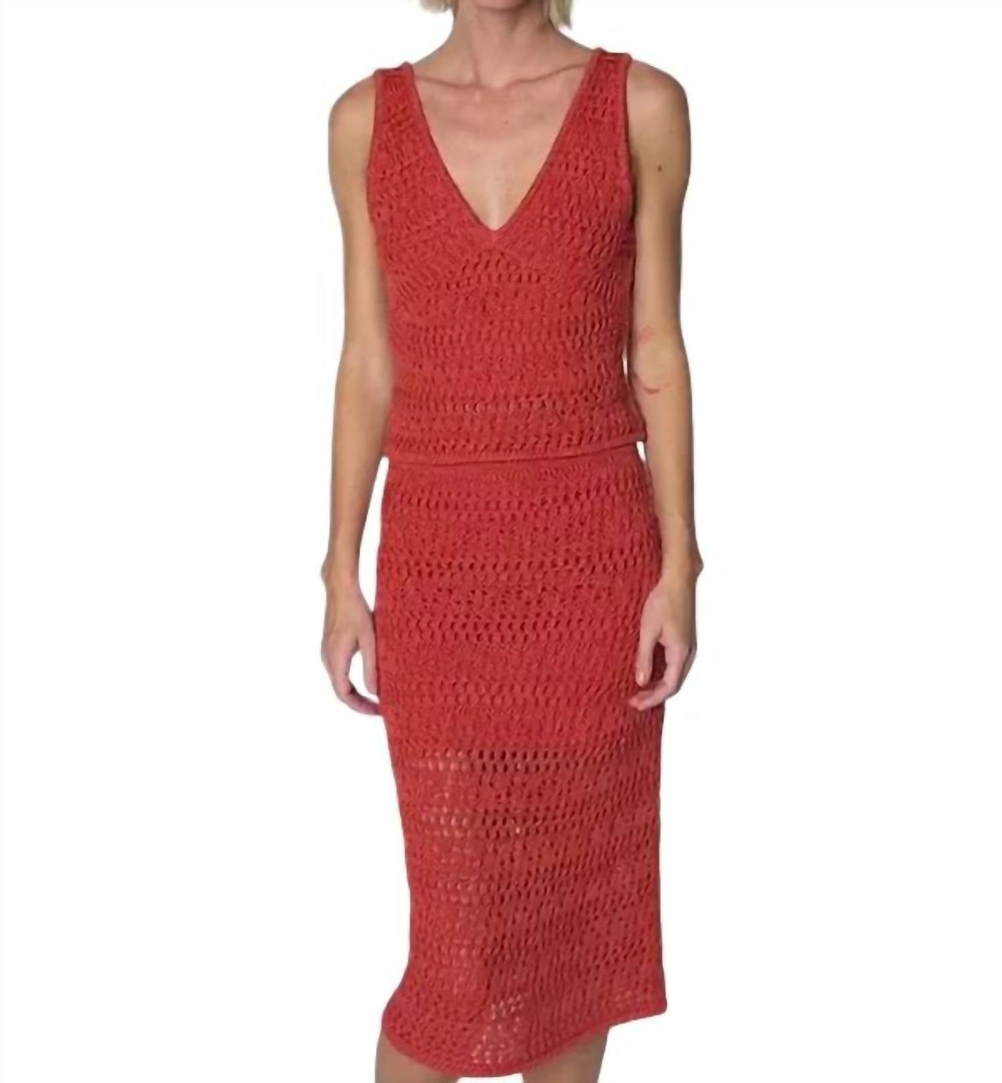 Nation Ltd - Driana Crochet Midi Skirt