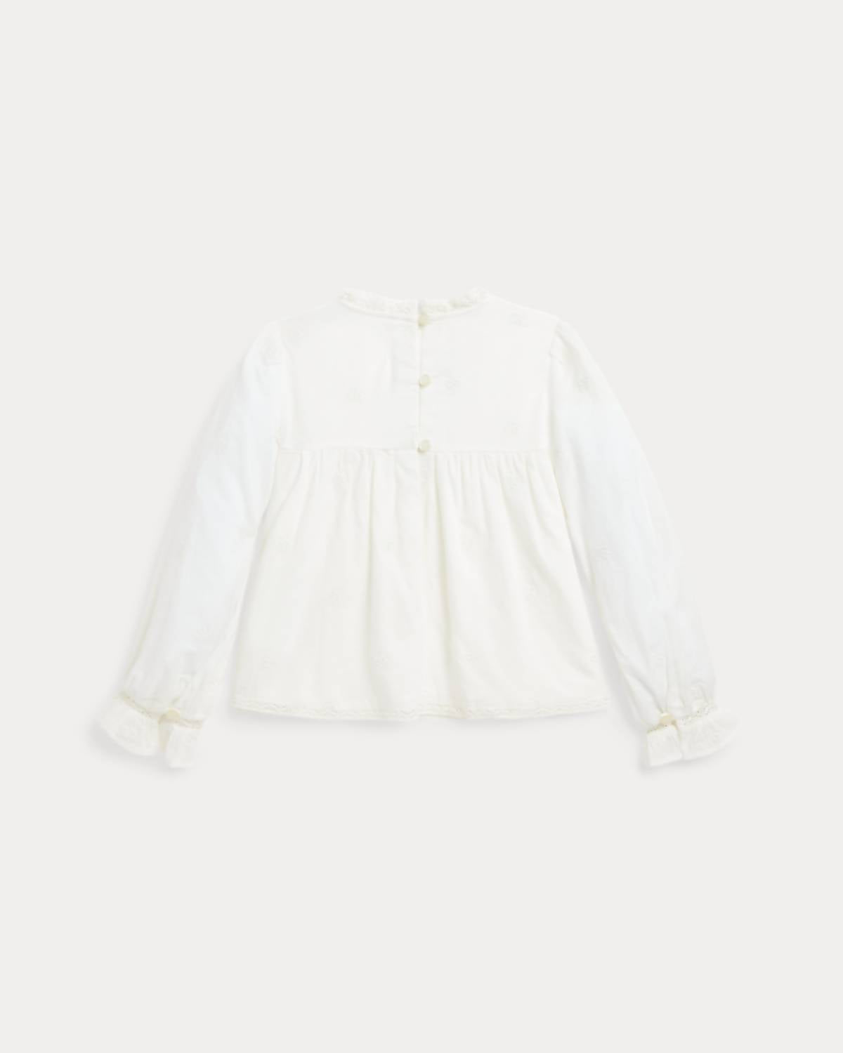 Polo Ralph Lauren - Embroidered Cotton Voile Top