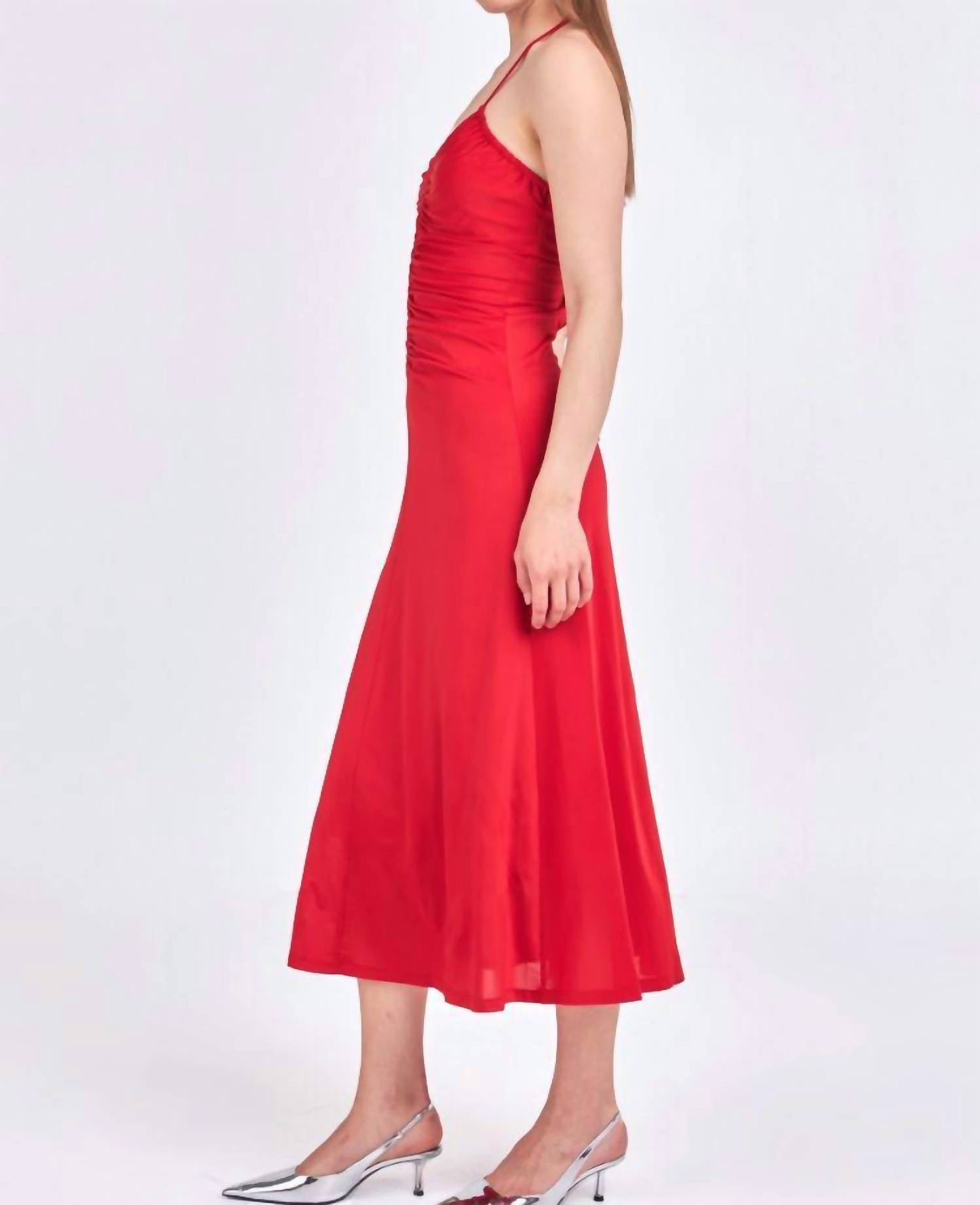 Endless Rose - Sophie Halter Ruched Maxi Dress