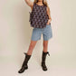 Free People - Faded Gardens Side Tie Top
