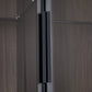 Modern Minimalist 51.2" Tall Lighted Display Cabinet with Tempered Glass