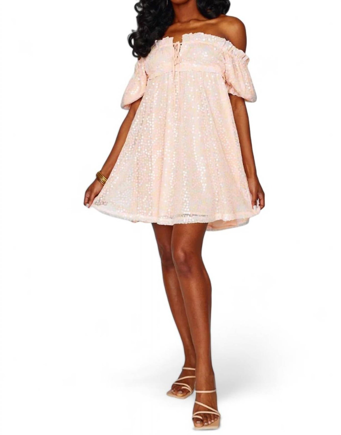 Buddylove - Jac Puff Sleeve Short Dress