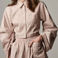 Hevron - Raquel Long Sleeve Button Front Top