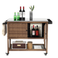 Outdoor Wicker Bar Cart