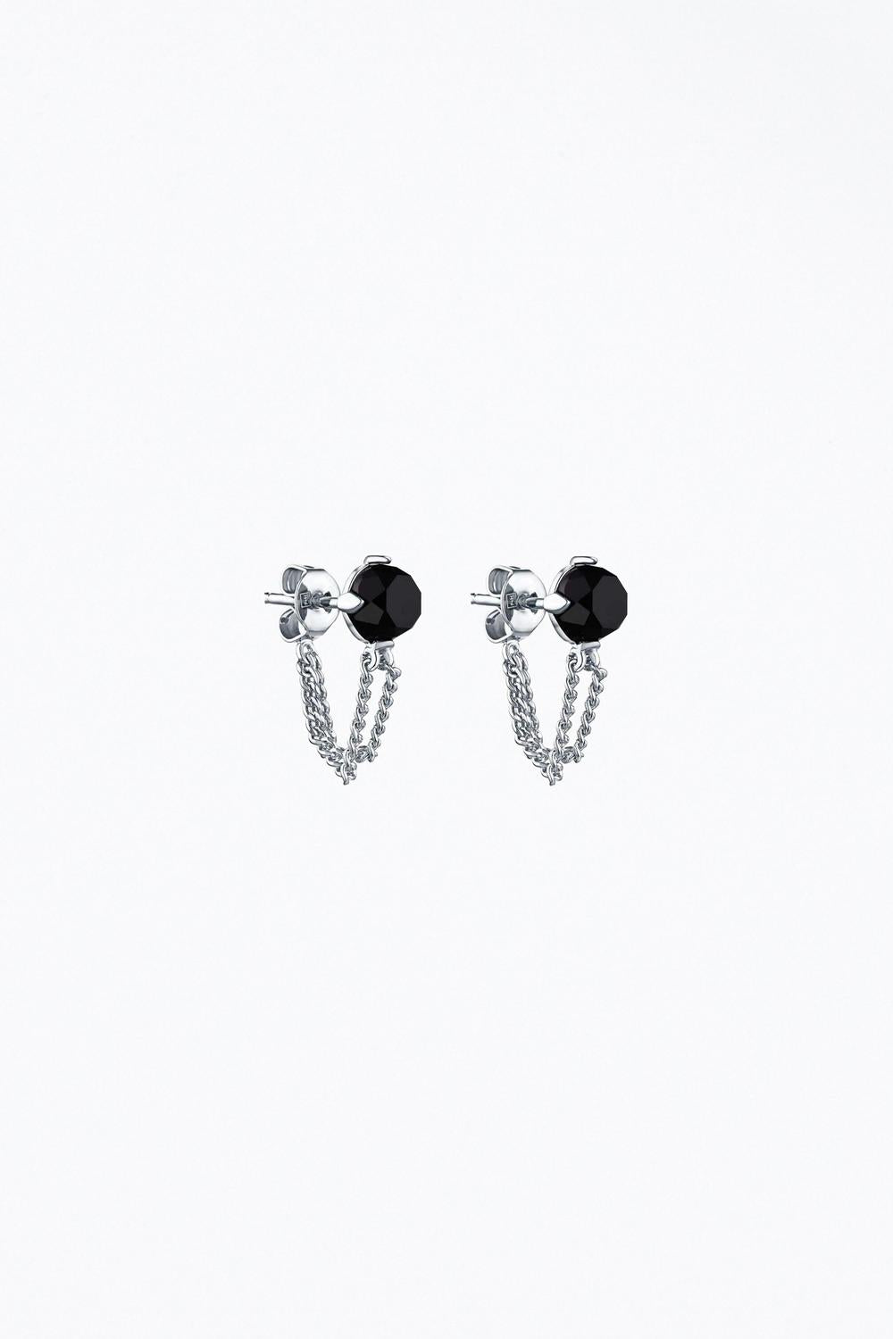 F+H Studios - EVA GEMSTONE CHAIN WRAP EARRINGS