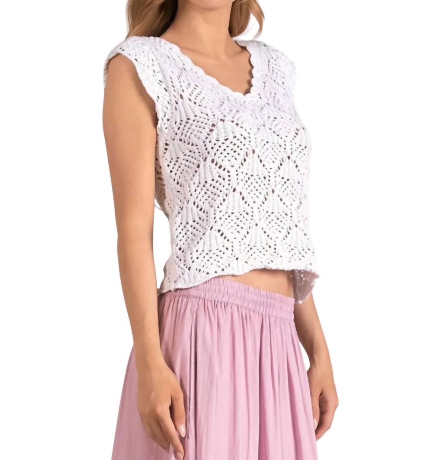 Elan - Cap Sleeve Sweater