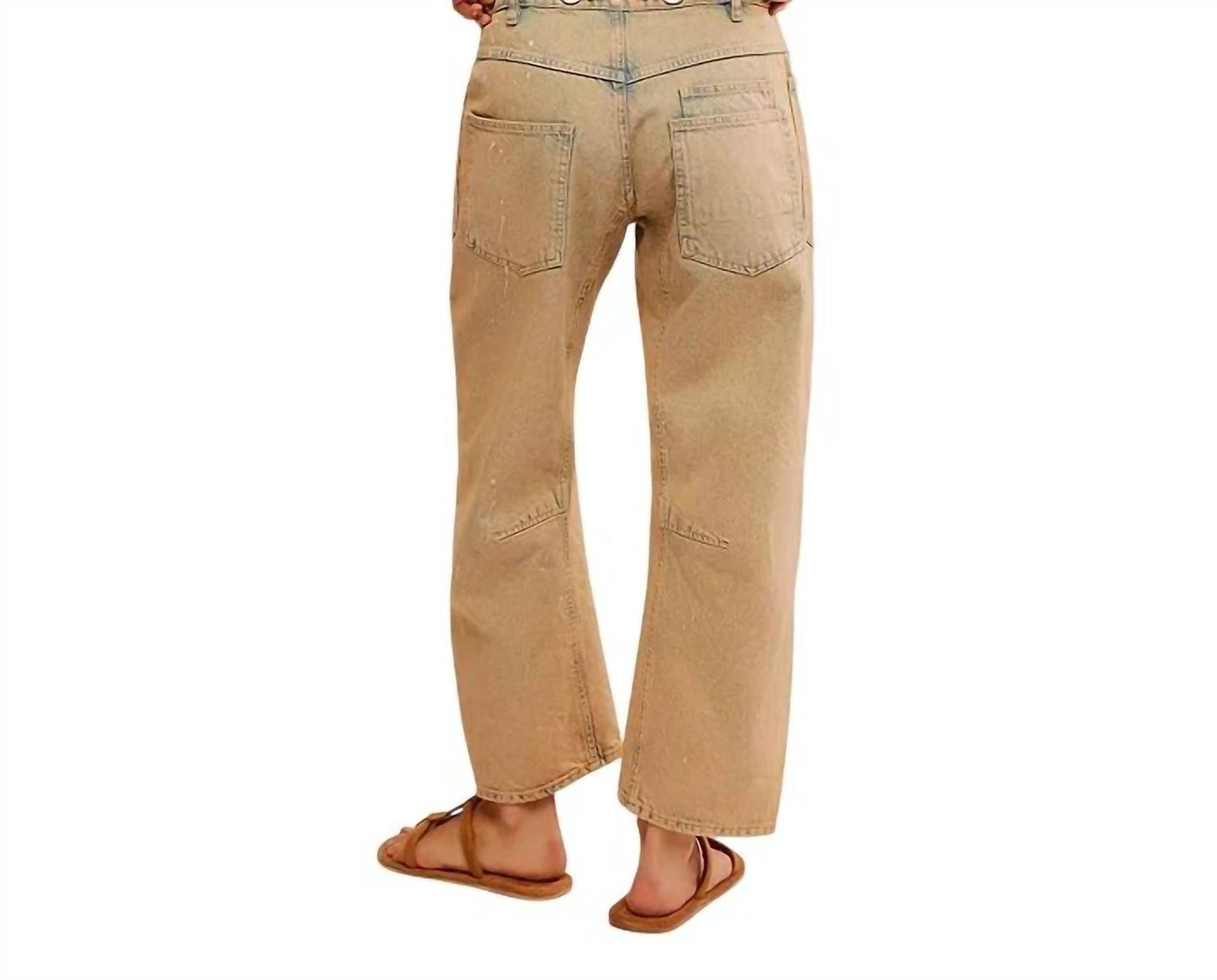 Free People - Moxie Low Slung Pull On Barrel Jeans