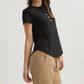 Bella Dahl - Women's Short Sleeve Henley Top
