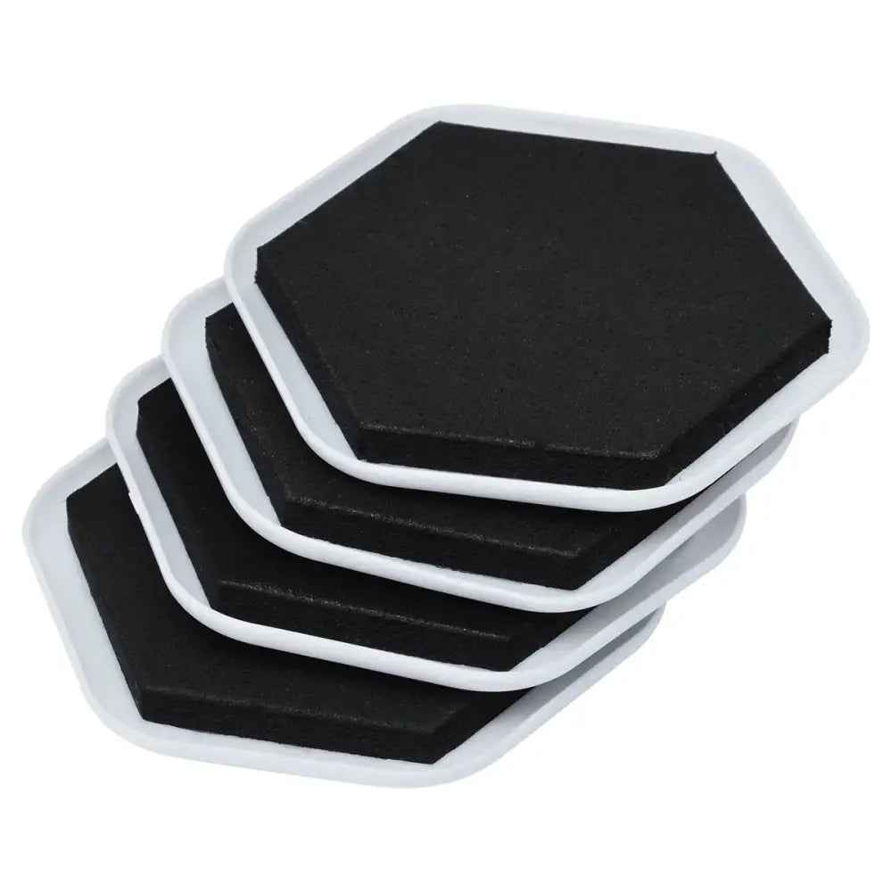 Heavy Duty Hexagonal Furniture Moving Sliders 4 Pack