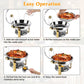 4pcs Round Chafing Dish Buffet Set 4.76qt Stainless Steel