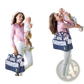 5Pcs Baby Nappy Diaper Bags Set Mummy Diaper Handbags With Diaper Pad Food Bag Bottle Bag Travel Tote Bags For Mom Dad
