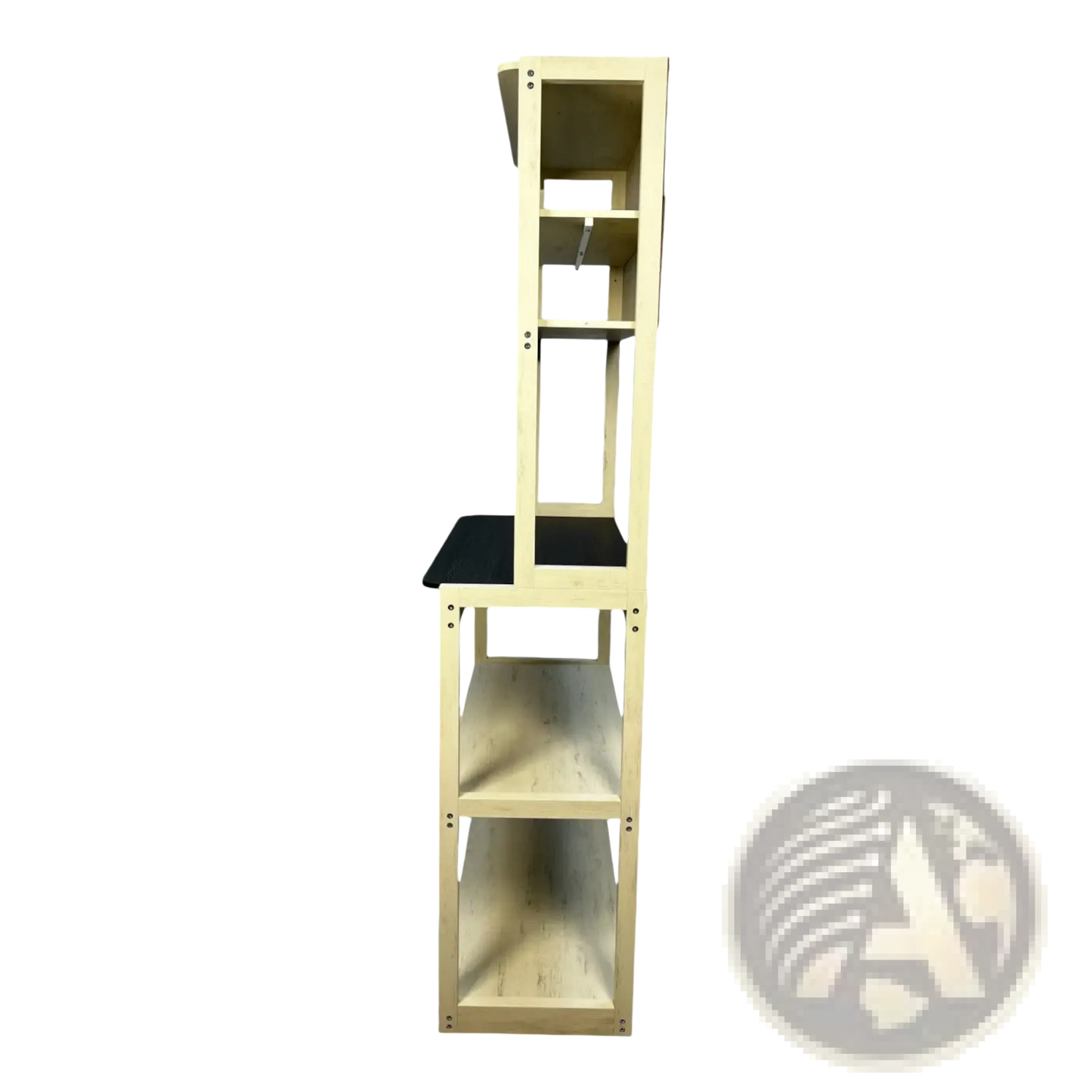 5-tier Kitchen Baker's Rack Microwave Stand in White and Black