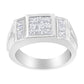 Men's 14K White Gold Diamond Cluster Ring (2 cttw, G-H Color, SI1-SI2 Clarity)