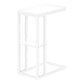 Accent Table, C-Shaped, Marble Look Contemporary & Modern Convenient Design