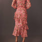 2.7 August Apparel - Floral Ruffled Maxi Dress