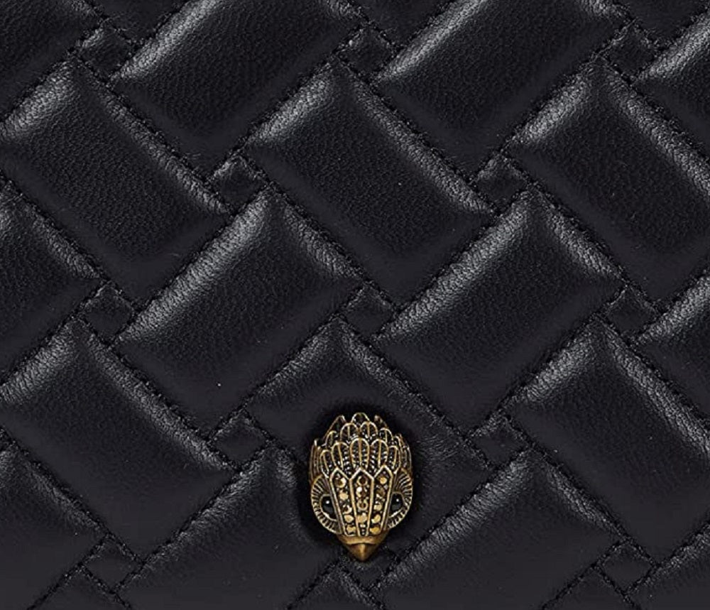 Kurt Geiger London Women's Kensington Quilted Leather Crossbody Bag Black Size Regular