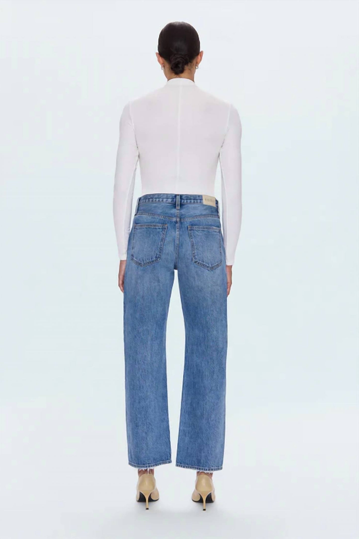 Pistola - Lexi Mid Rise Bowed Straight Jean