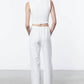 Enza Costa - Textured Jacquard Cropped Tank Top